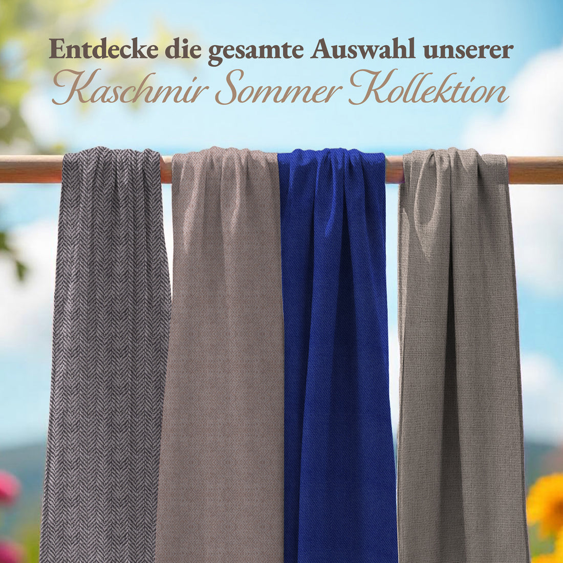 Kaschmirtuch rot einfarbig