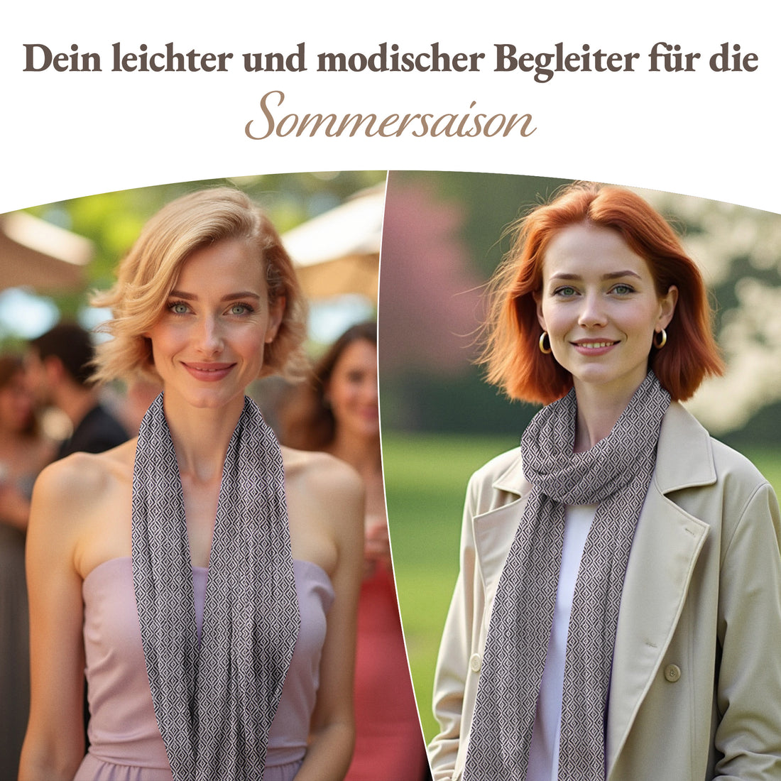 Kaschmirtuch schwarzgrau mit Karomuster/ kariert